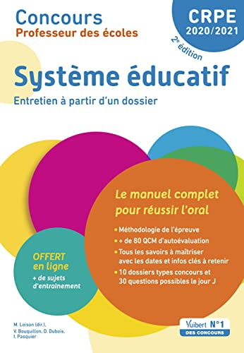 Système éducatif, entretien à partir d'un dossier : concours professeur des écoles 2020-2021 : le ma