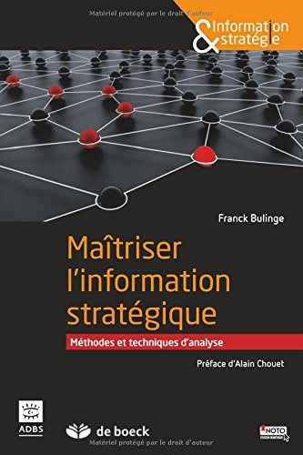 Maîtriser l'information stratégique : méthodes et techniques d'analyse