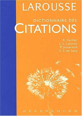 dictionnaire des citations françaises