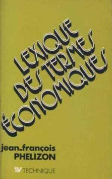 lexique des termes économiques - 3ème édition - 1977