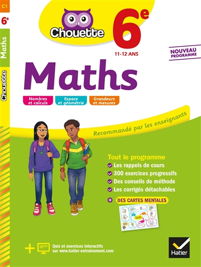 Maths 6e, 11-12 ans : nouveau programme