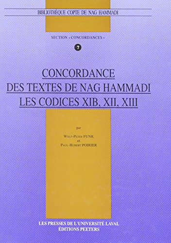 Concordance des textes de Nag Hammadi : codices XIB..