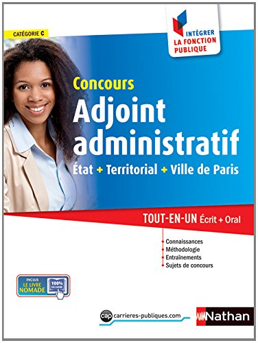 Concours adjoint administratif, catégorie C : Etat, territorial, ville de Paris