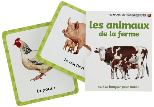Les animaux de la ferme : cartes-imagier pour bébés