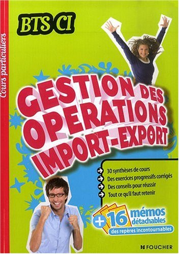 Gestion des opérations import-export, BTS CI
