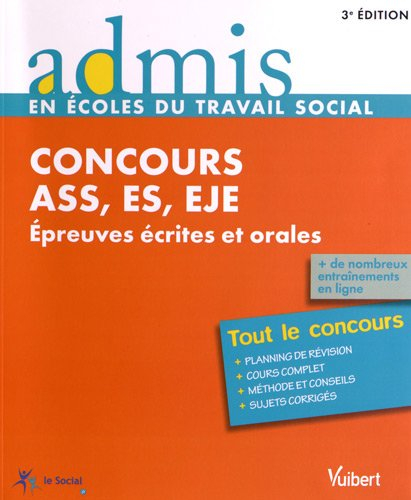 Concours ASS, ES, EJE : épreuves écrites et orales