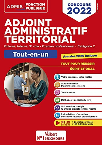 Adjoint administratif territorial : externe, interne, 3e voie, examen professionnel, catégorie C : t