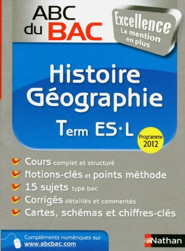 Histoire géographie terminale ES-L : programme 2012