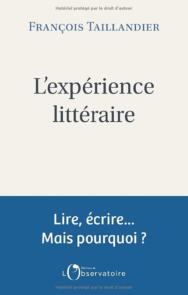 L'expérience littraire