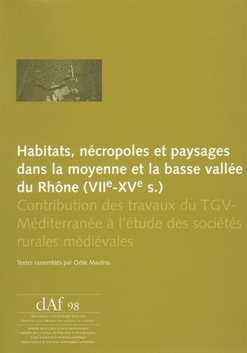 Habitats, nécropoles et paysages dans la moyenne et la basse vallée du Rhône (VIIe-XVe s.) : contrib