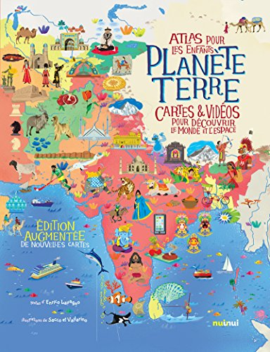 Planète Terre : atlas pour les enfants : cartes & vidéos pour découvrir le monde et l'espace