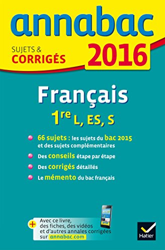 Français 1re L, ES, S : 2016