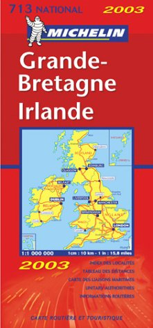 carte routière : grande-bretagne - irlande, n, 11713