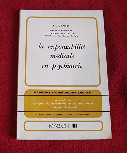 la responsabilité médicale en psychiatrie