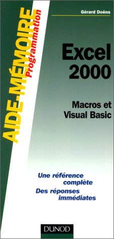 Excel 2000 : macros et Visual Basic