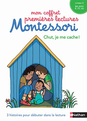 Mon coffret premières lectures Montessori : Chut, je me cache ! : 3 histoires pour débuter dans la l