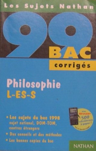 Philosophie L ES S, bac 99