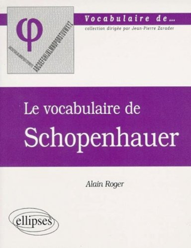 Le vocabulaire de Schopenhauer