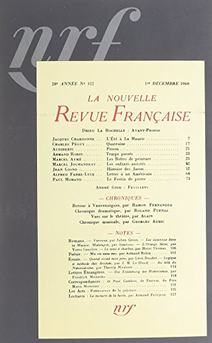 La Nouvelle revue française : décembre 1940-juin 1941