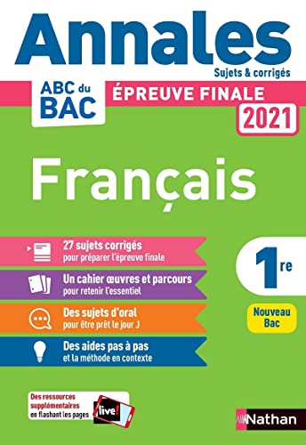 Français 1re : épreuve finale 2021 : nouveau bac