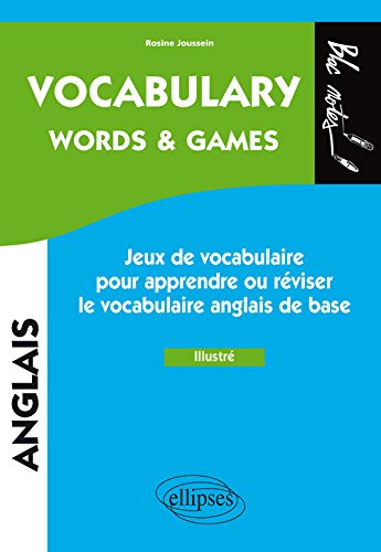 Vocabulary : words & games, jeux de vocabulaire pour apprendre ou réviser le vocabulaire anglais de 