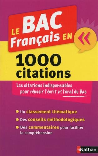 Le bac français en 1.000 citations