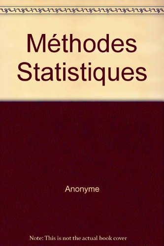 méthodes statistiques