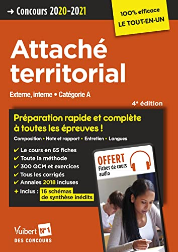 Attaché territorial : externe, interne, catégorie A : concours 2020-2021