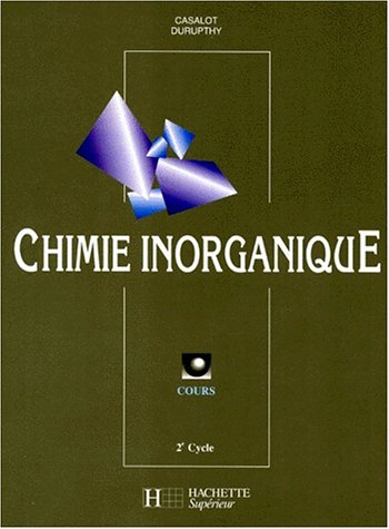 Chimie inorganique - Livre de l'élève - Edition 1998