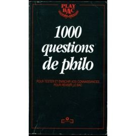 1000 questions de philo
