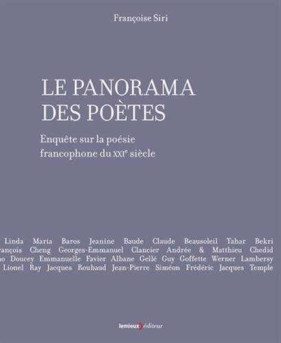 Le panorama des poètes : enquête sur la poésie francophone du XXIe siècle