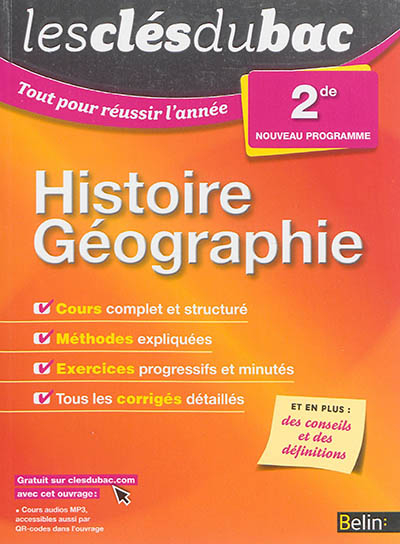 Histoire géographie 2de : nouveau programme