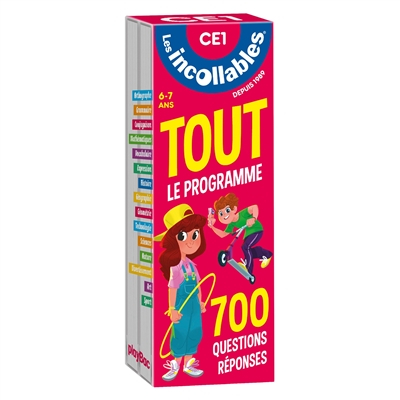 Les incollables : tout le programme CE1, 7-8 ans : 700 questions réponses