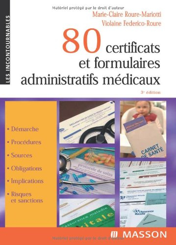 80 certificats et formulaires administratifs médicaux