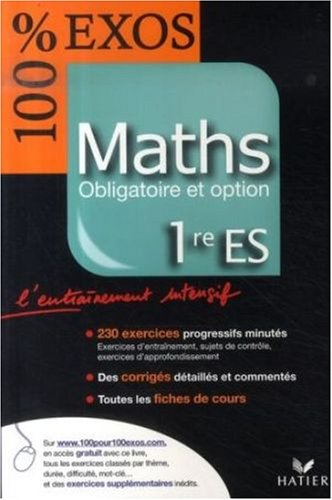 Maths obligatoire et option 1re ES