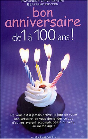 Bon anniversaire de 1 à 100 ans : ne vous est-il jamais arrivé, le jour de votre anniversaire, de vo