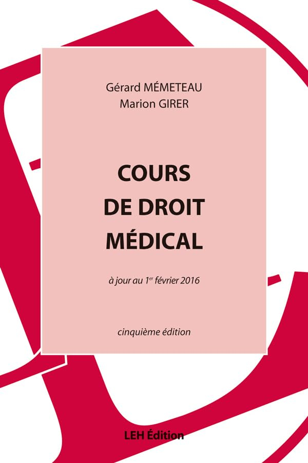 Cours de droit médical