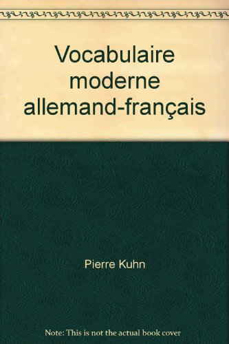 vocabulaire moderne allemand-français