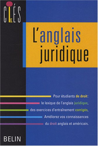 L'anglais juridique