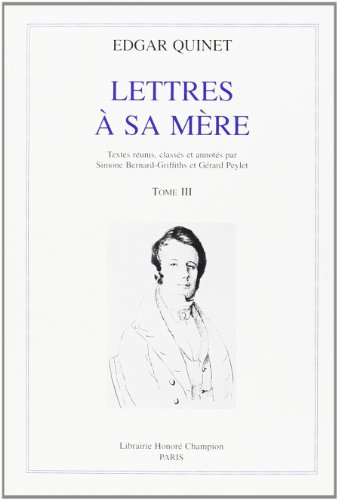 Lettres à sa mère. Vol. 3. 1826-1830