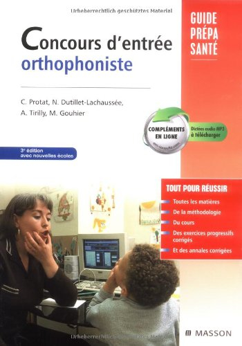 Concours d'entrée orthophonistes