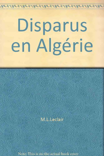 disparus en algérie