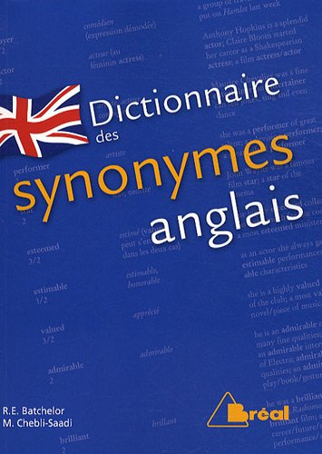 Dictionnaire des synonymes anglais