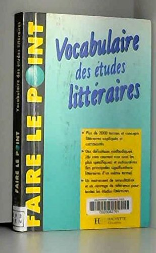 Vocabulaire des études littéraires