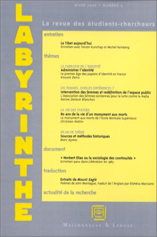 labyrinthe, n, 5, hiver 2000 :