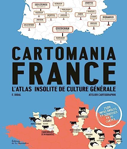 Cartomania France : l'atlas insolite de culture générale : 2.500 infos drôles et sérieuses en 75 car