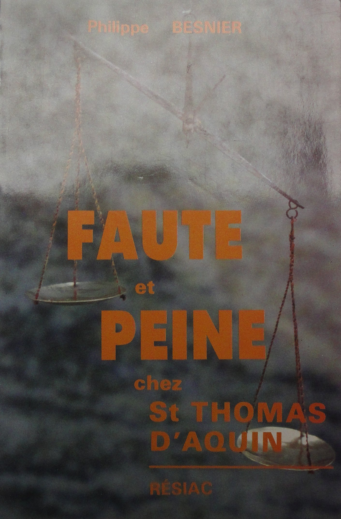 Faute et peine chez St Thomas d'Aquin
