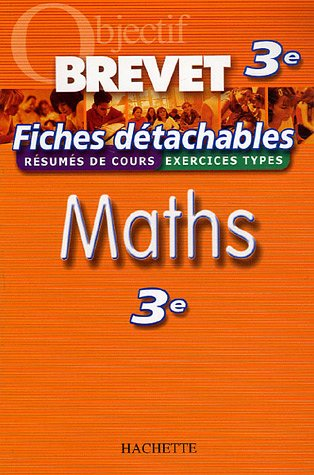 Maths 3e : résumés de cours, exercices types