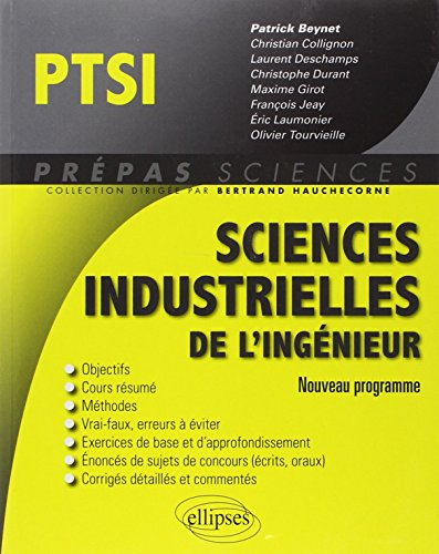 Sciences industrielles de l'ingénieur PTSI : nouveau programme
