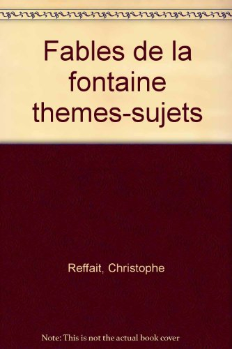 Fables de La Fontraine : livres VII à XII